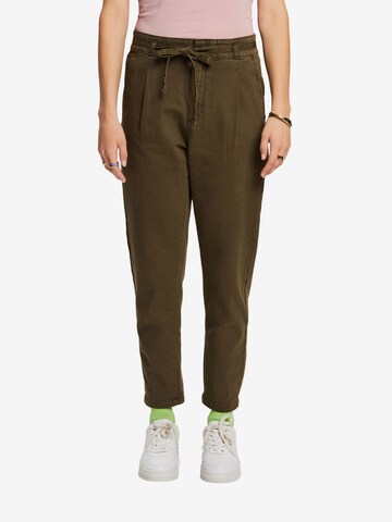 Regular Pantalon ESPRIT en vert : devant