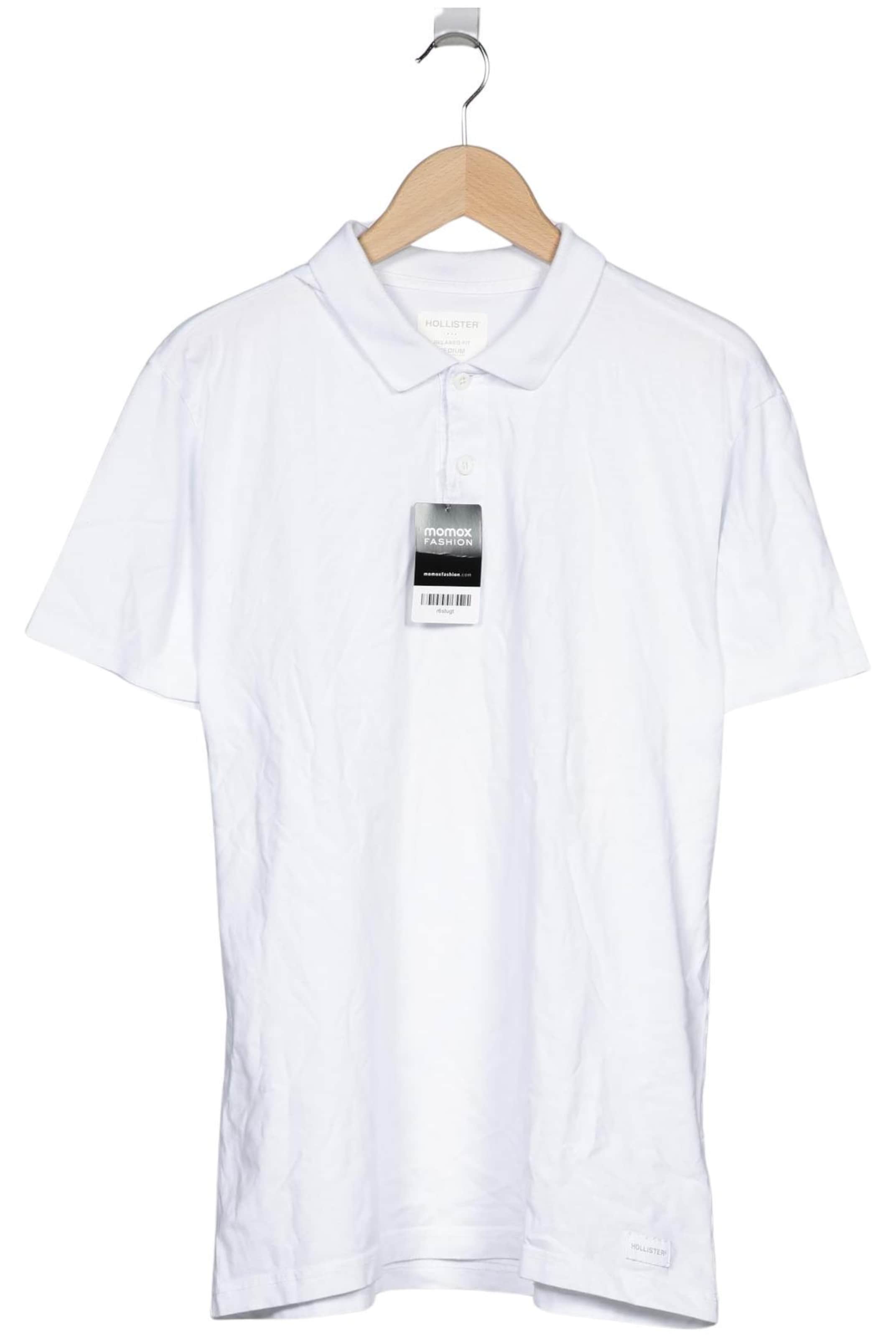 HOLLISTER Poloshirt M in Weiß: Vorderseite