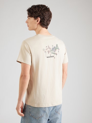 T-Shirt ALPHA INDUSTRIES en beige : devant