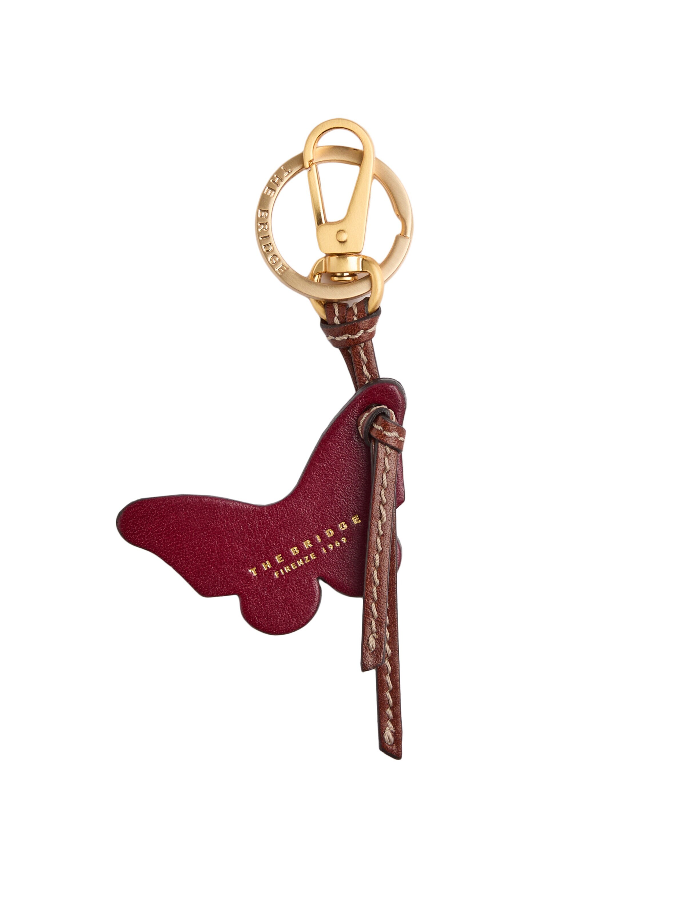 The Bridge Key Ring in Red