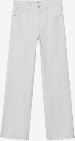 MANGO Wide Leg Jeans 'Nora' in Weiß: predná strana