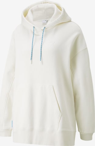 PUMA Sweatshirt 'Infuse' in Wit: voorkant