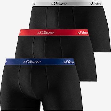 Boxers s.Oliver en noir : devant