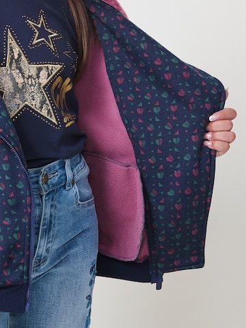 KOROSHI - Sudadera con cremallera en azul