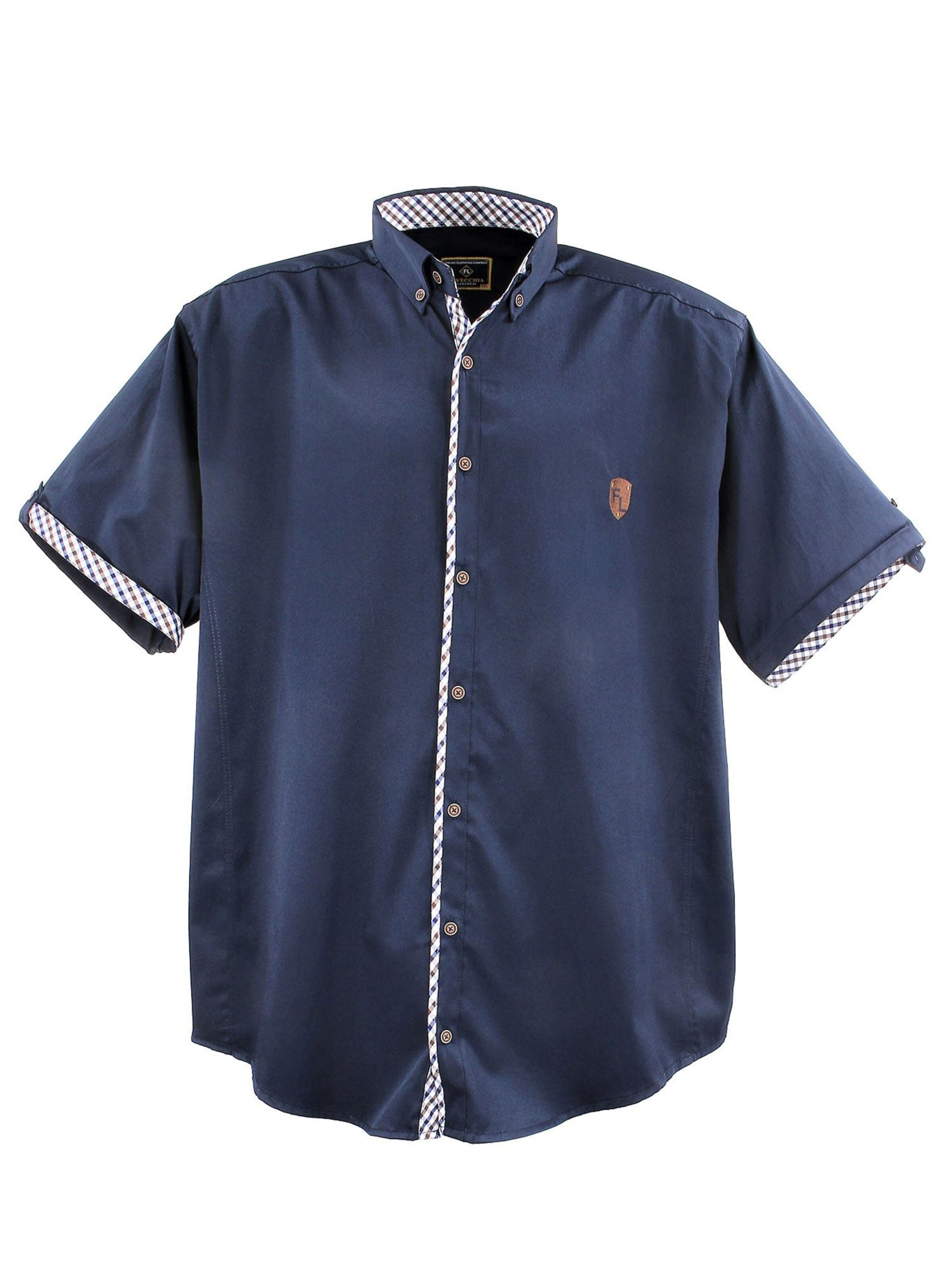 Lavecchia - Ajuste confortable Camisa '9003A Übergrößen' en azul: frente