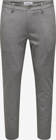 Pantalon chino 'MARK' Only & Sons en gris : devant