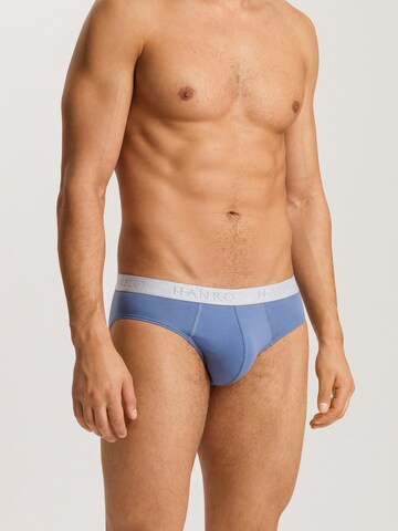 Slip ' Cotton Essentials ' Hanro en bleu : devant