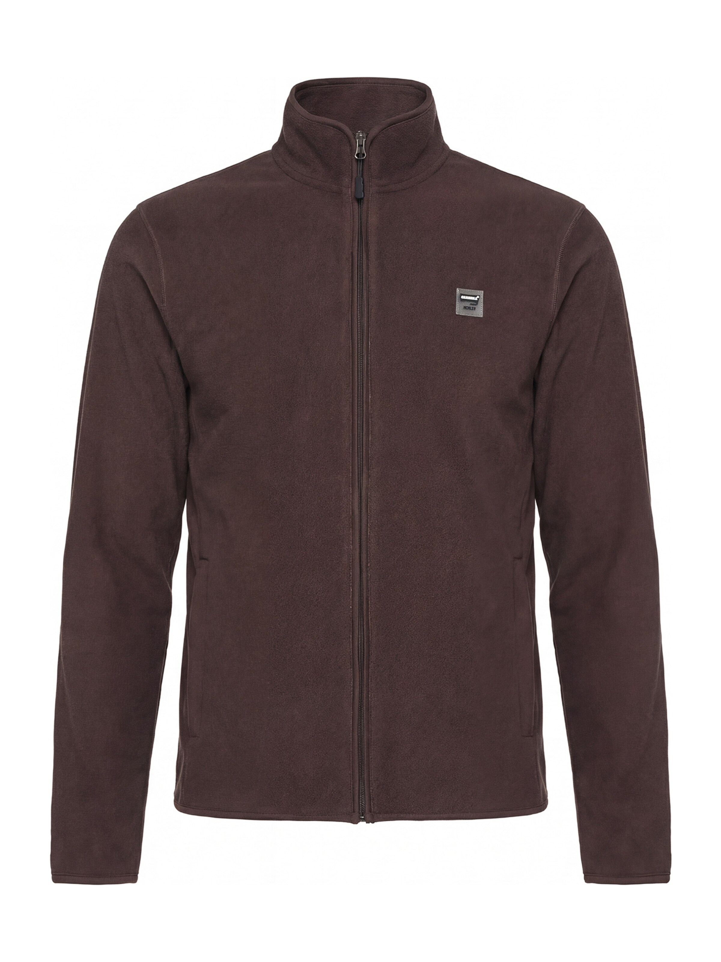 Carrera Jeans Fleece Jacket in Brown: front