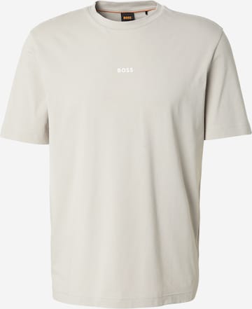 BOSS Koszulka 'Chup' w kolorze szary: przód