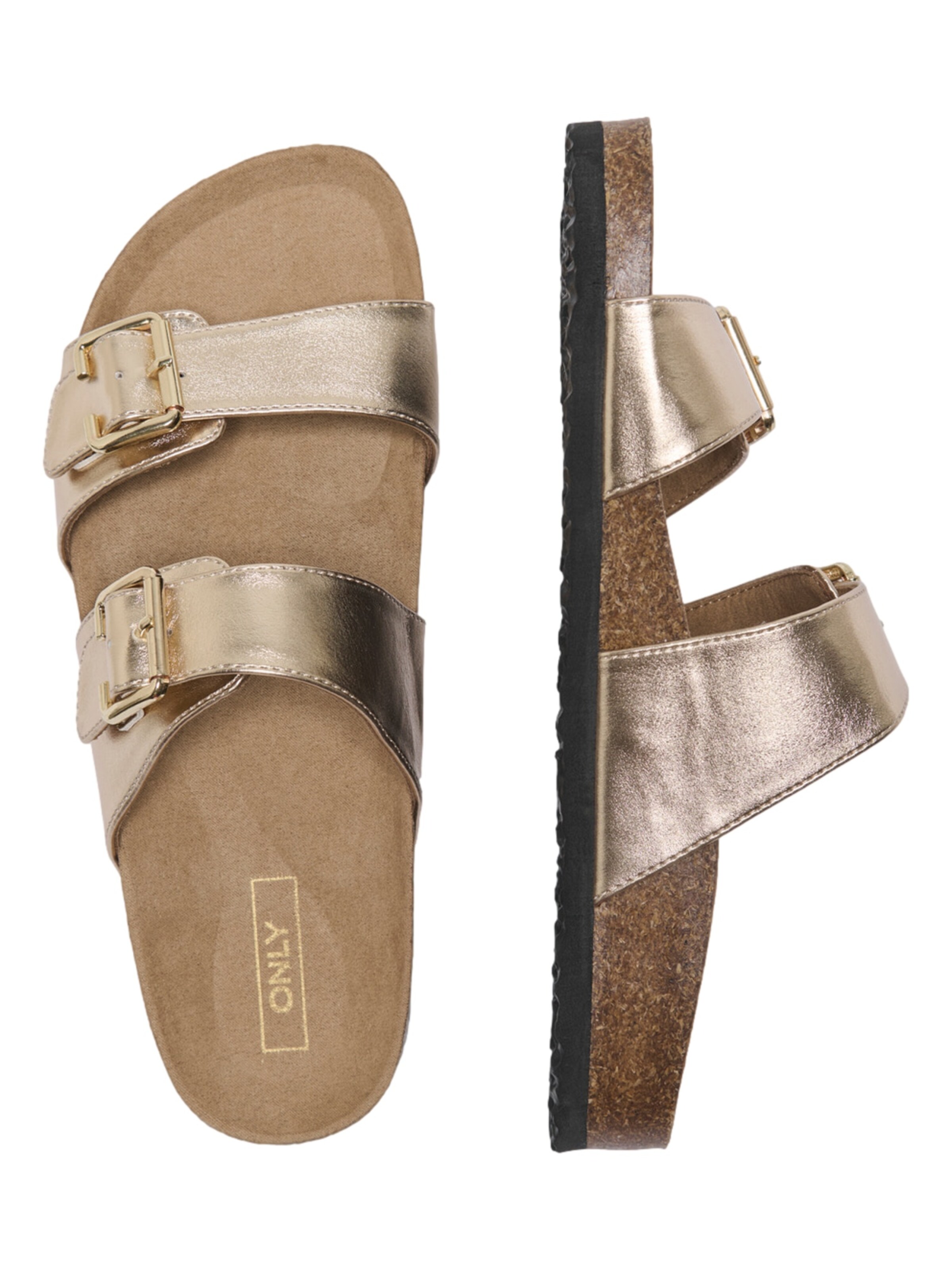 ONLY SHOES Muiltjes 'Maxi' in Goud