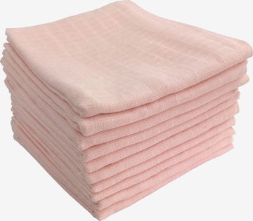 M.M.C. Baby Blanket 'Mullwindel Unifarben' in Pink: front