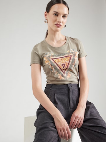 Maglietta di GUESS in verde: frontale