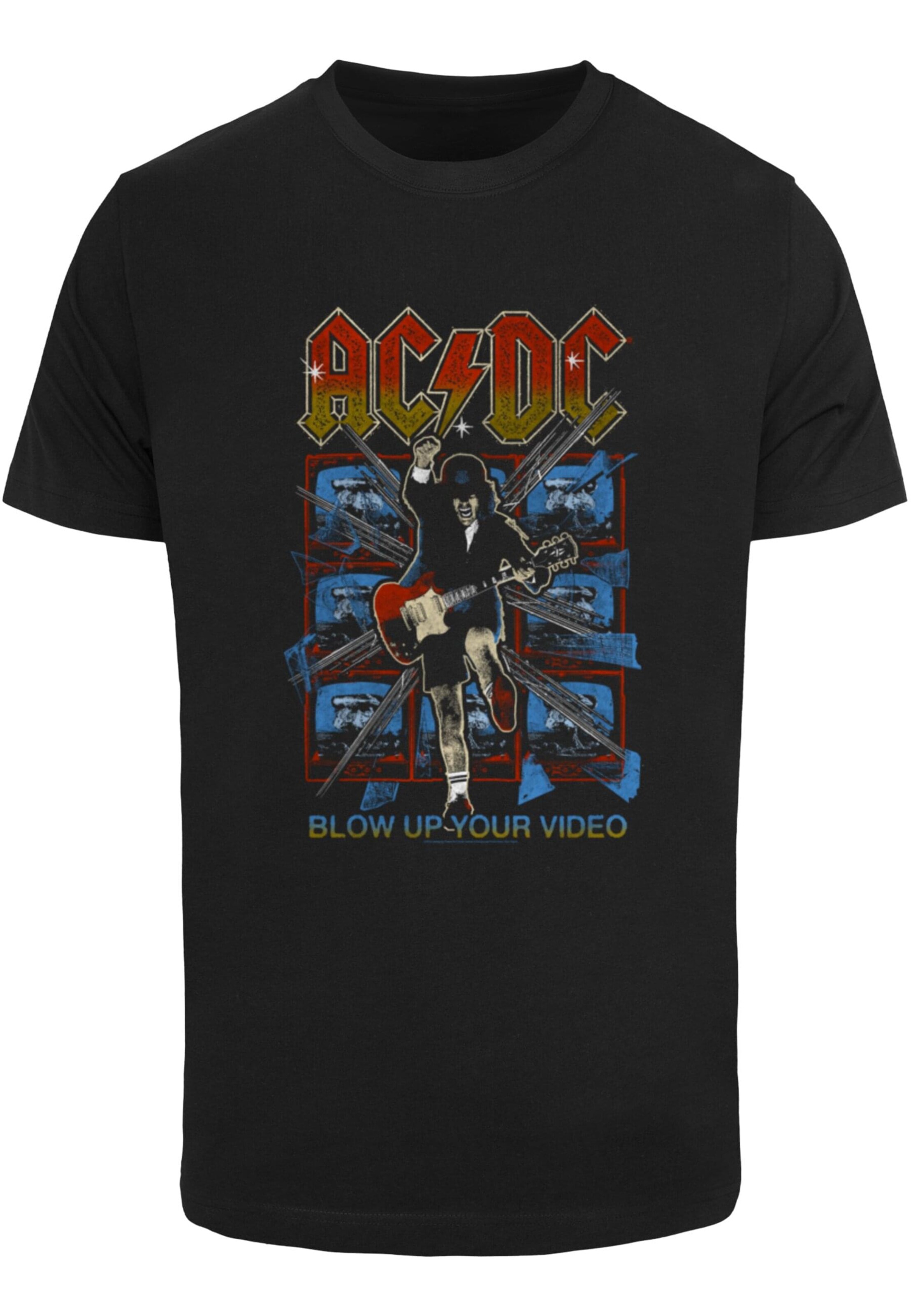 Merchcode Shirt 'ACDC Blow Up Your Video' in Black: front