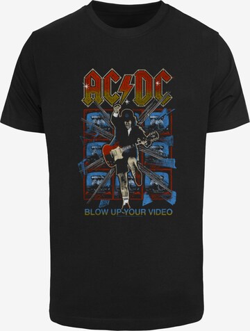 Merchcode Shirt 'ACDC Blow Up Your Video' in Black: front