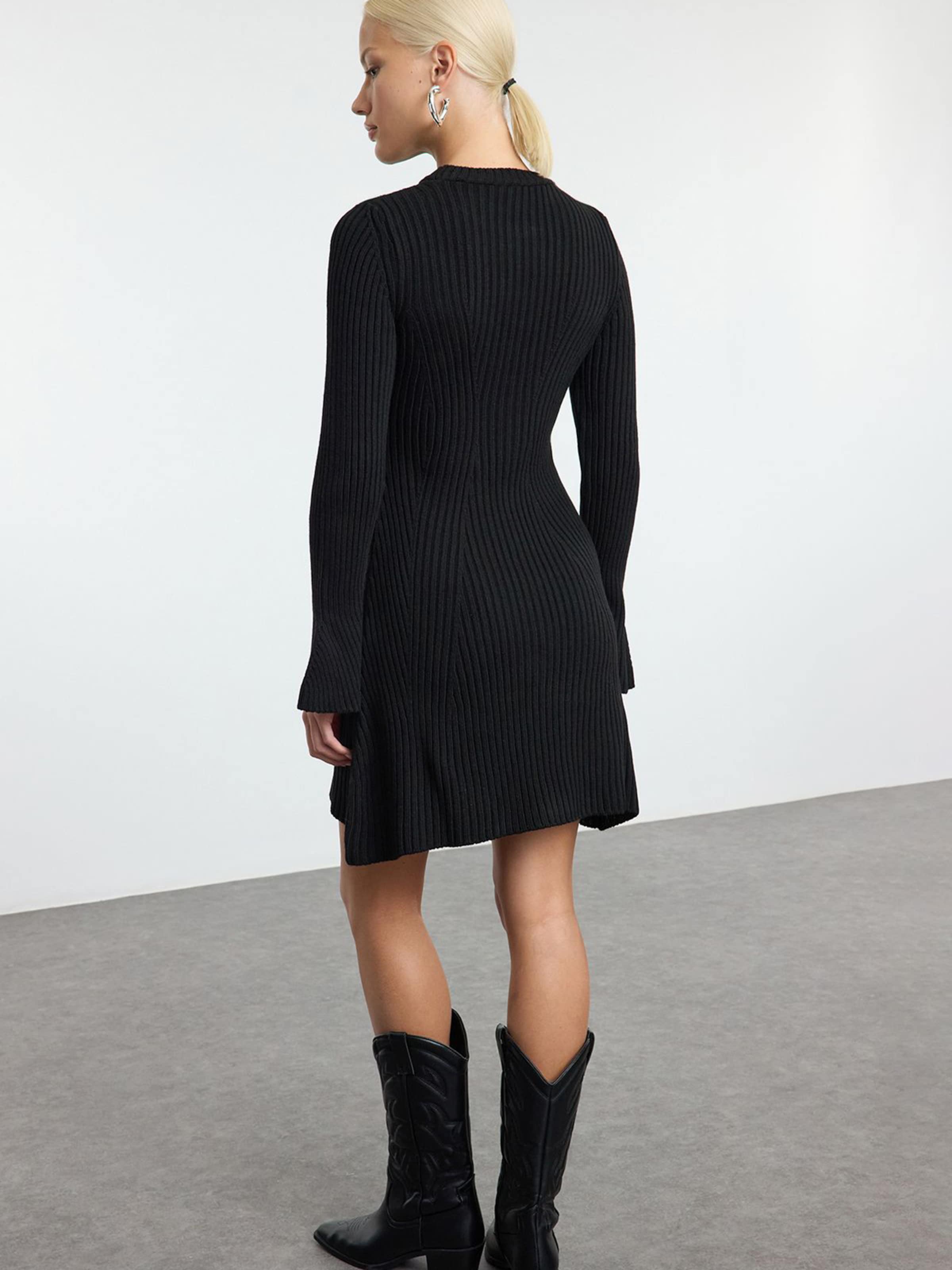 self portrait rib knit dress Self-Portrait - Burgundy Ribbed Knit Midi Dress main image 0