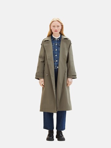 TOM TAILOR DENIM Between-Seasons Coat in Green