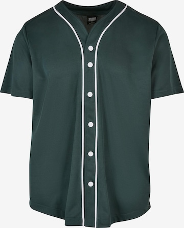 Urban Classics Regular fit Overhemd in Groen: voorkant