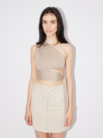 Top 'Leia' di LeGer by Lena Gercke in marrone: frontale