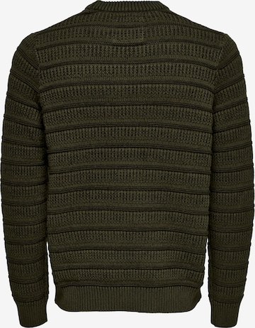 Pullover 'Sean' di Only & Sons in verde