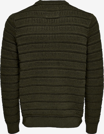 Only & Sons Sweter 'Sean' w kolorze zielony