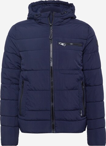 QS Between-Season Jacket in Blue: front