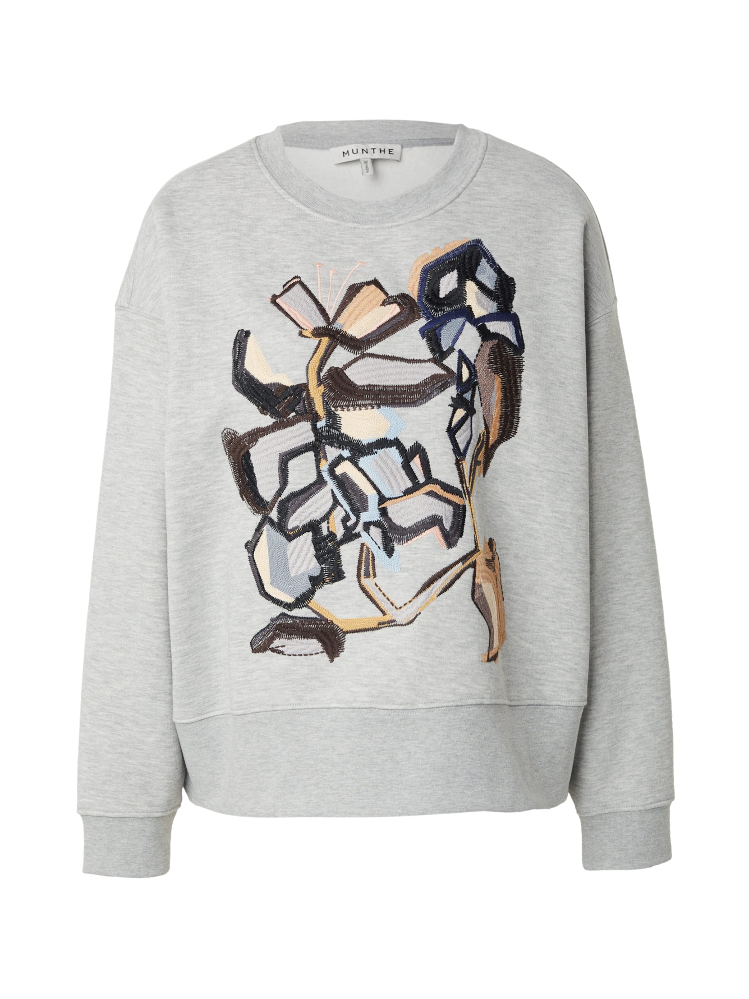 Munthe Sweatshirt 'RARSNIMA' in Grijs: voorkant