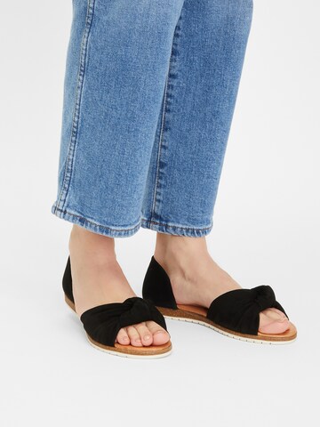 Apple of Eden Sandal i svart: framsida