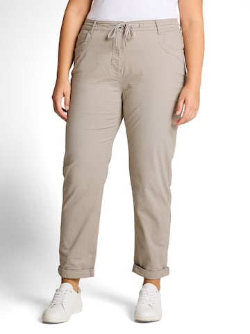 Coupe slim Pantalon Tom Tailor Women + en gris : devant