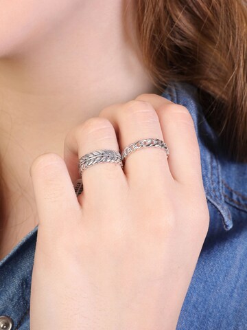 Lucardi Ring in Silver: front