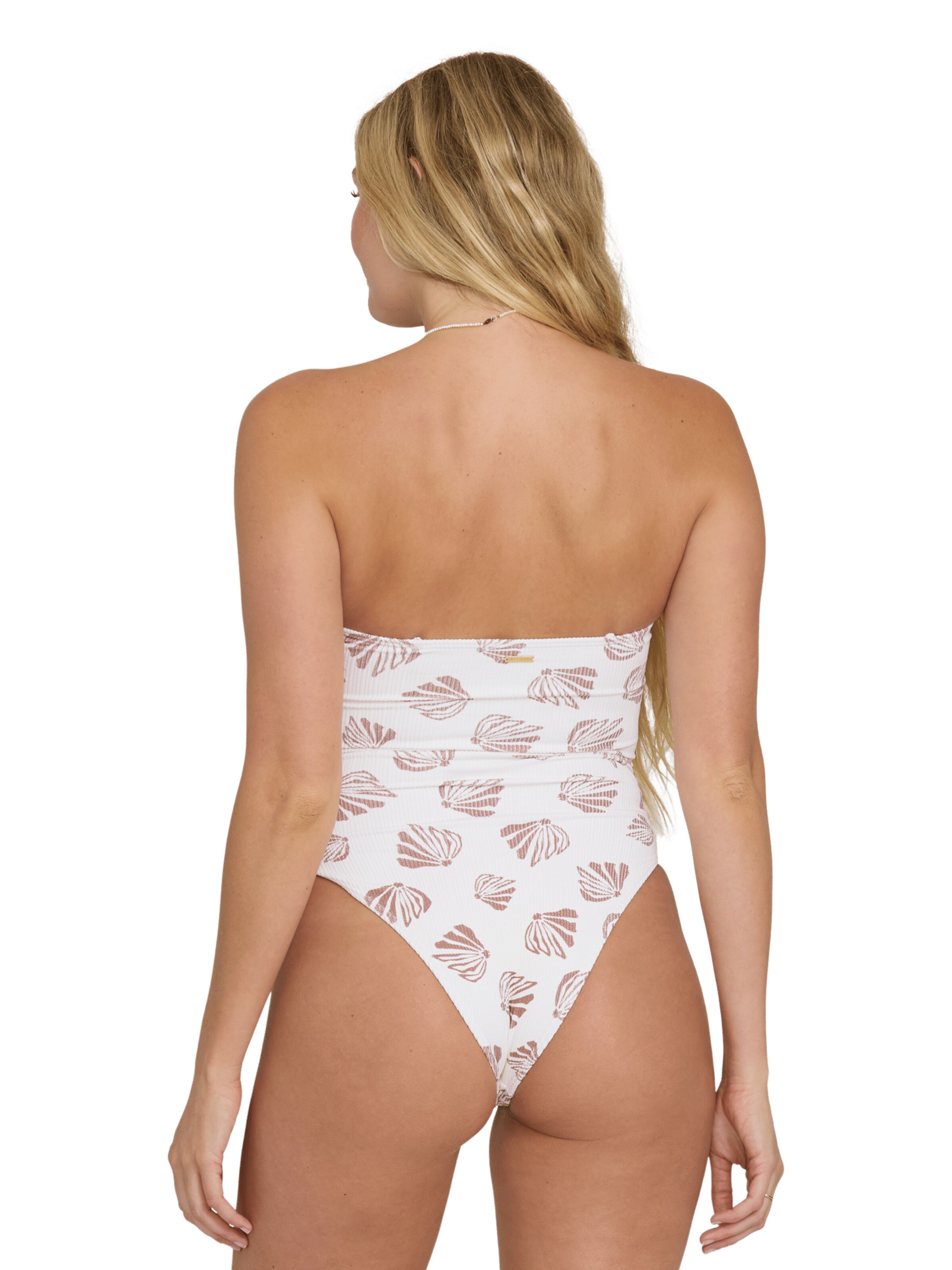 BILLABONG Bandeau Badeanzug 'Sandy Shells Hailey' in Weiß
