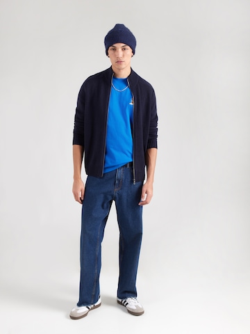 Lindbergh Tričko 'Christmas' – modrá