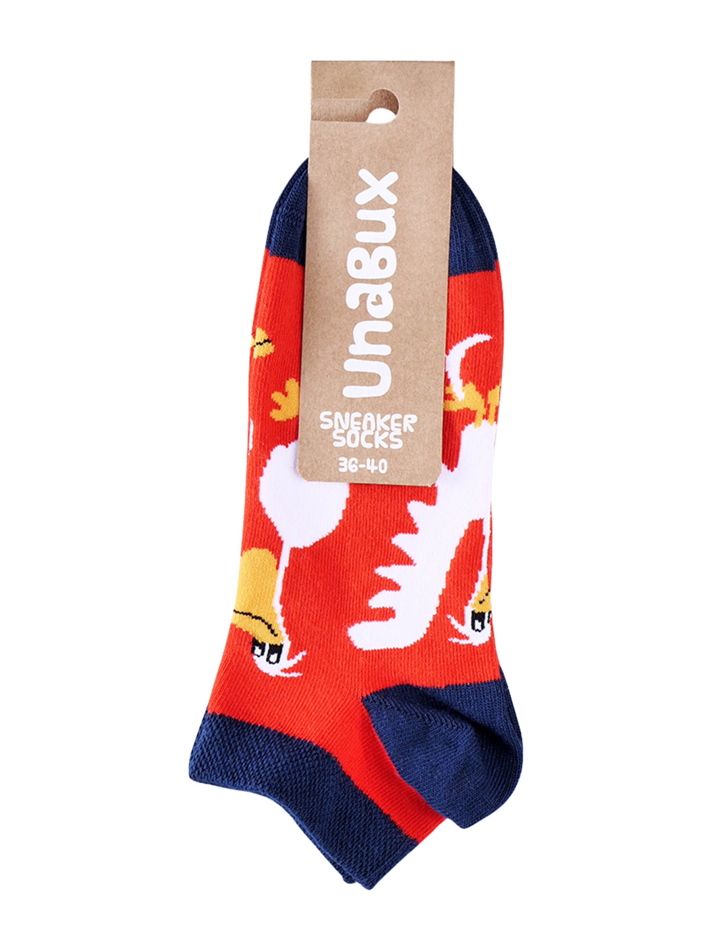 Chaussettes UNABUX en rouge