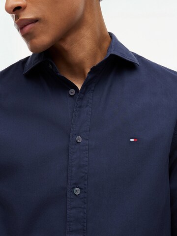 TOMMY HILFIGER Regular Fit Hemd in Blau