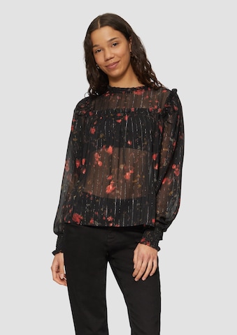 QS Blouse in Black: front
