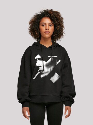 F4NT4STIC Sweatshirt 'David Bowie Smoke' in Black: front