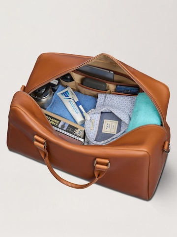 NEGOTIA Leather - Bolsa de fin de semana 'Valen' en marrón
