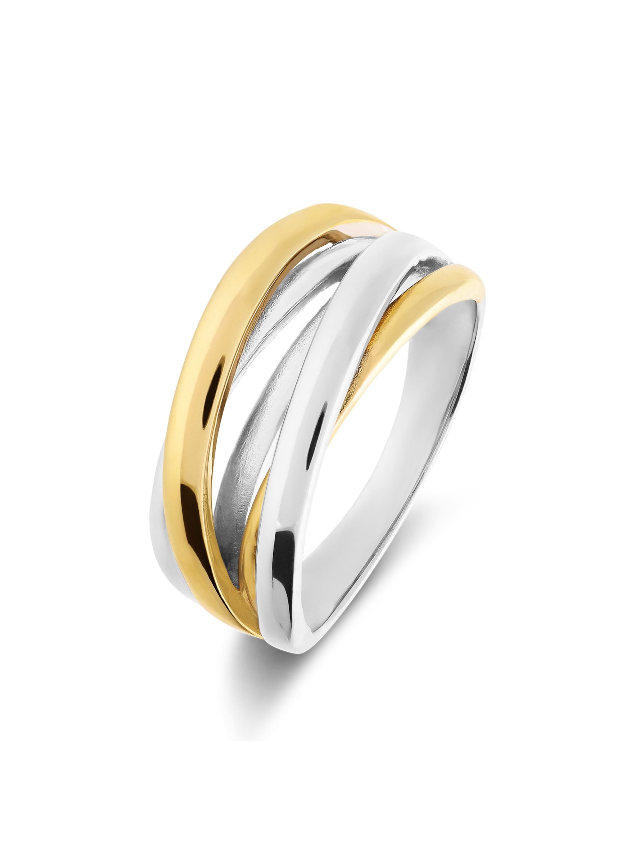 Lucardi Ring 'Statement' in Silver: front