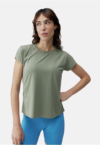 T-shirt fonctionnel 'Aina' Born Living Yoga en vert : devant