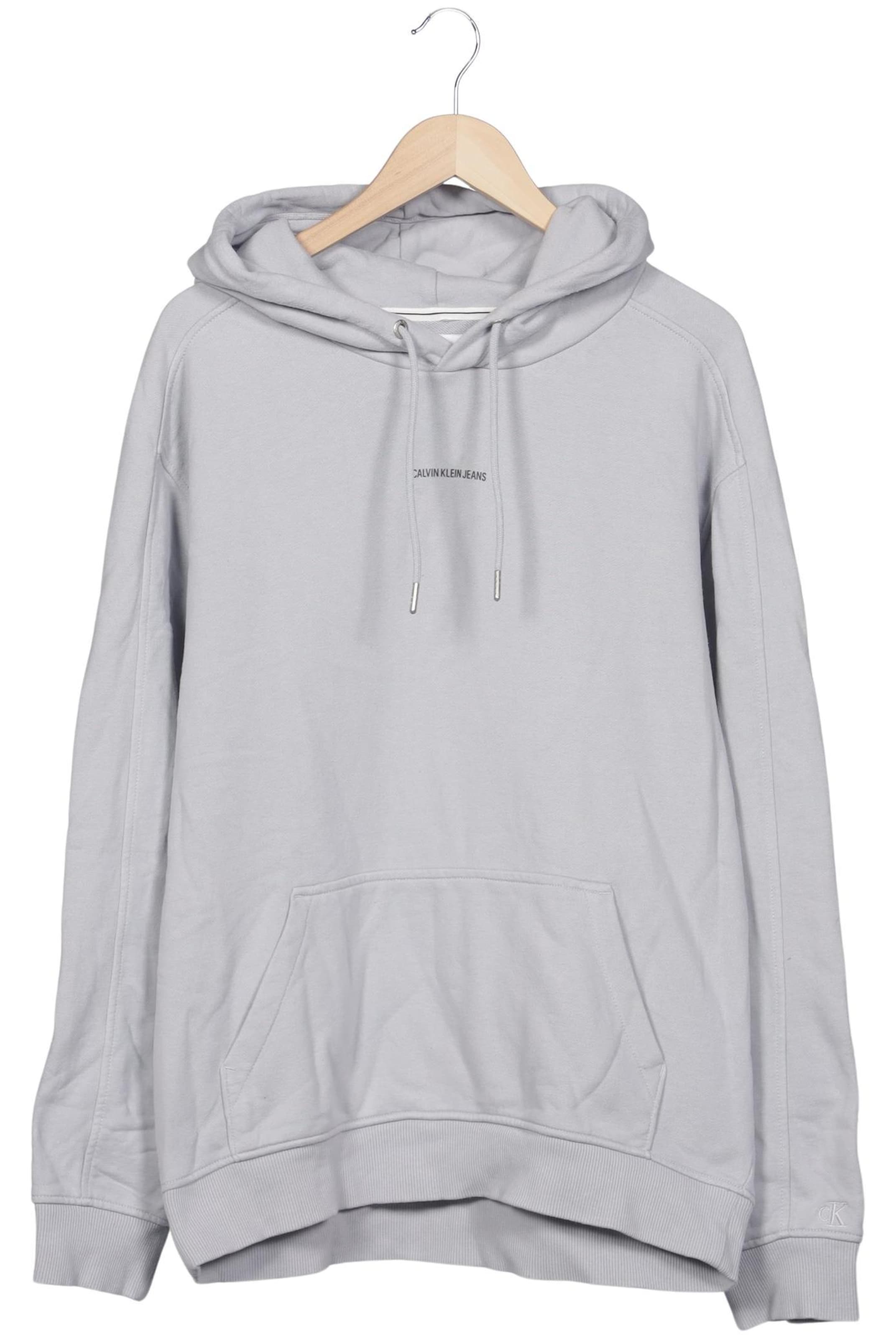 Calvin Klein Jeans Kapuzenpullover XL in Grau: Vorderseite