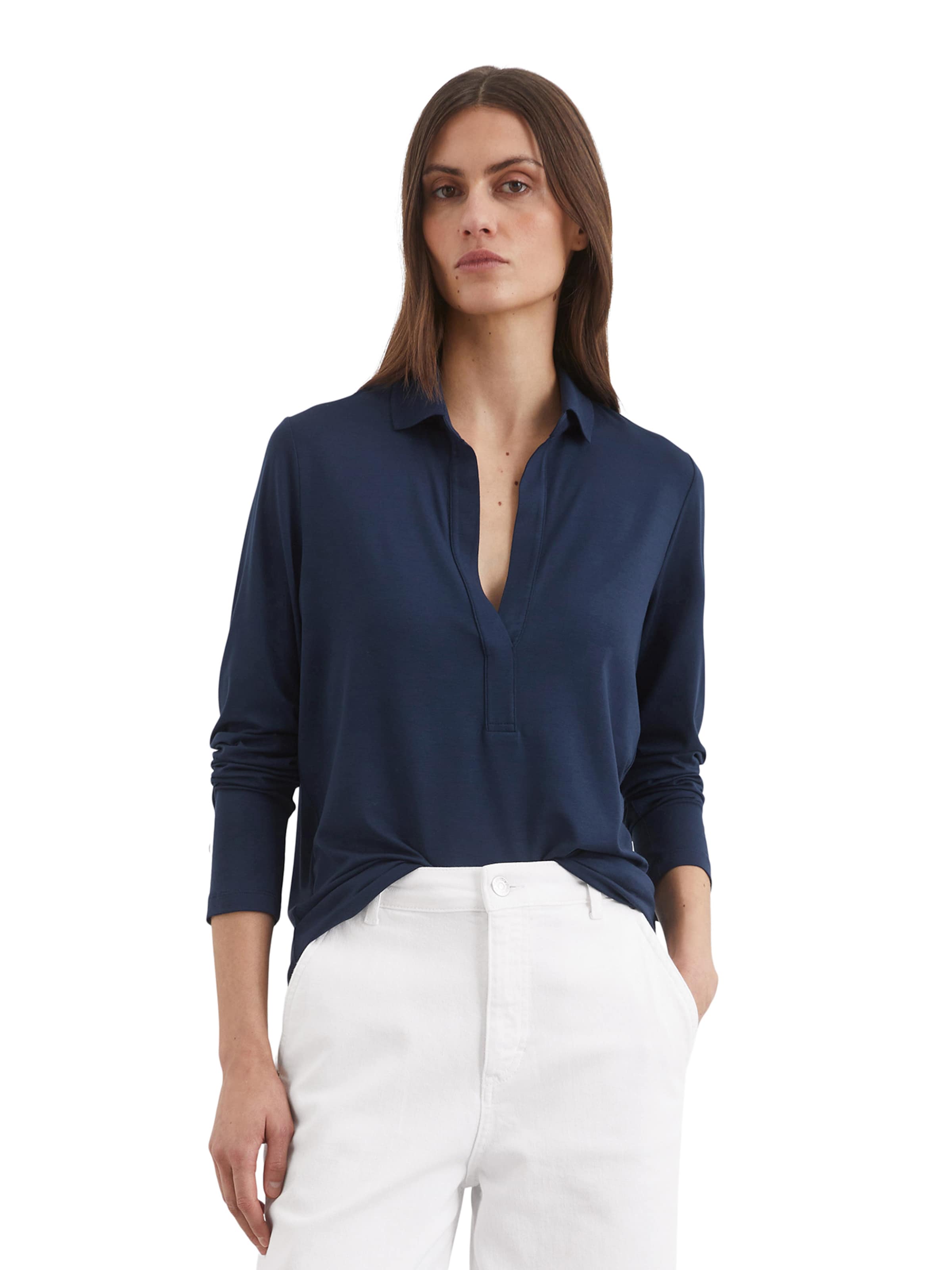 Marc O'Polo Bluse in Blau: Vorderseite