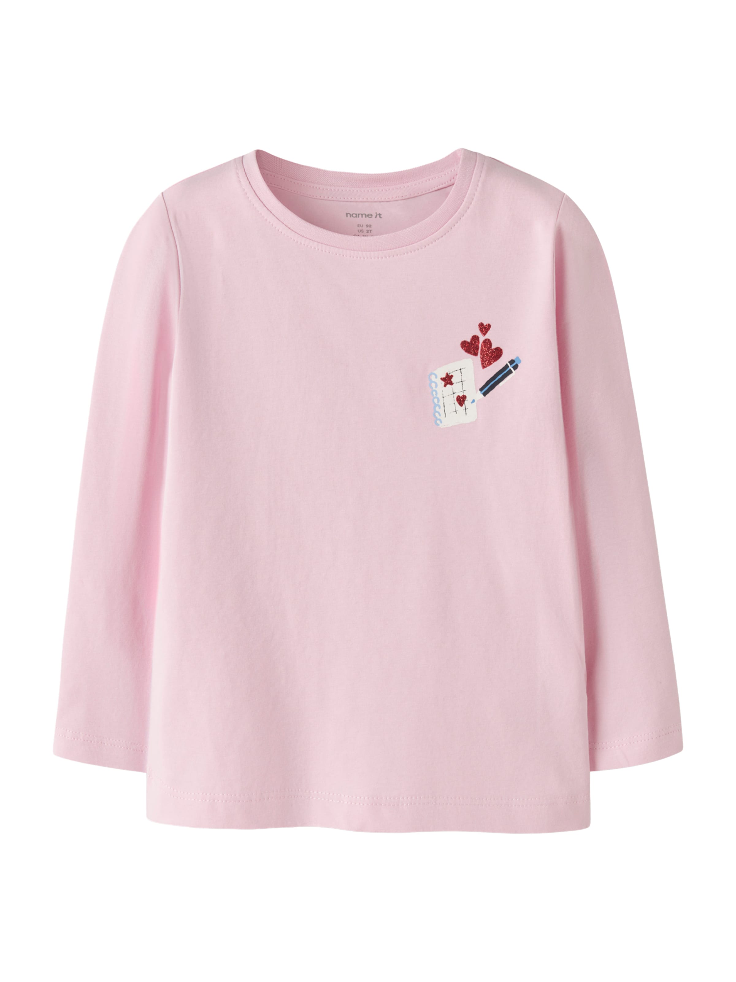 NAME IT - Camiseta 'NMFLINLAS' en rosa: frente