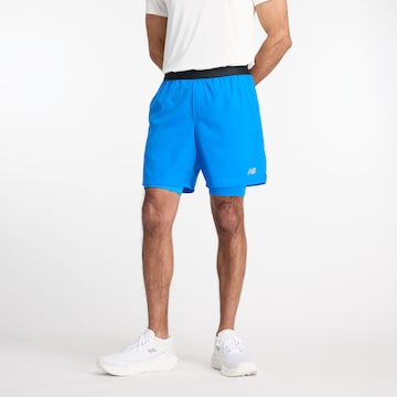 Skinny Pantalon de sport new balance en bleu : devant