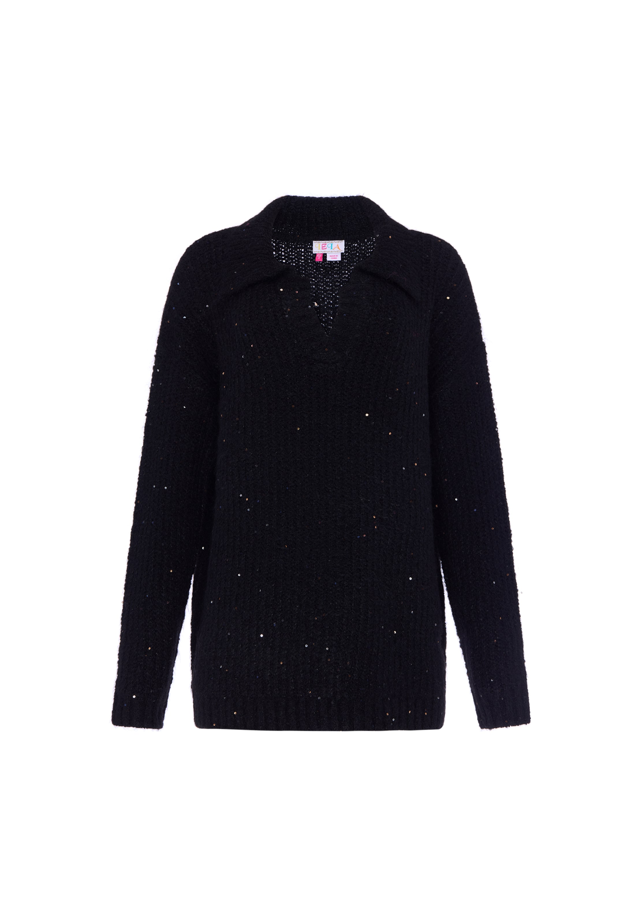 Pull-over IZIA en noir : devant