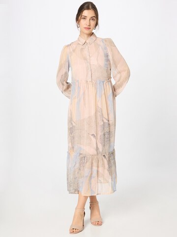 NÜMPH Shirt Dress 'NUALICE' in Beige: front