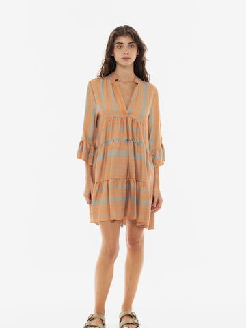 Robe d’été 'BEACHWEAR EMBROIDERY CROWN' Pink Label en orange : devant