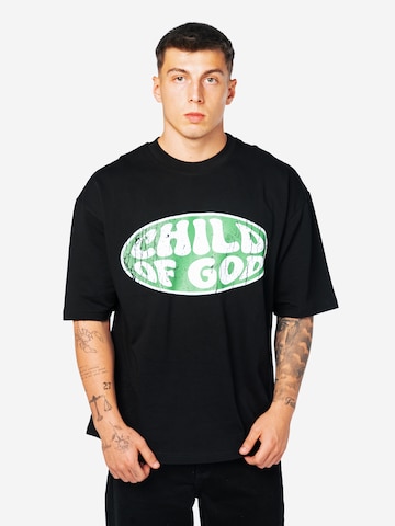 ATELIER OF FAITH Shirt 'CHILD OF GOD' in Black: front