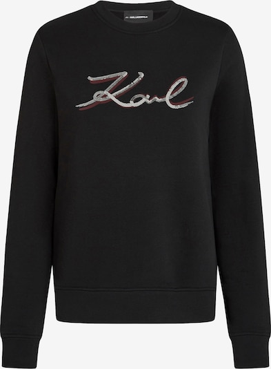 Karl Lagerfeld Collegepaita värissä viininpunainen / musta / hopea, Tuotenäkymä