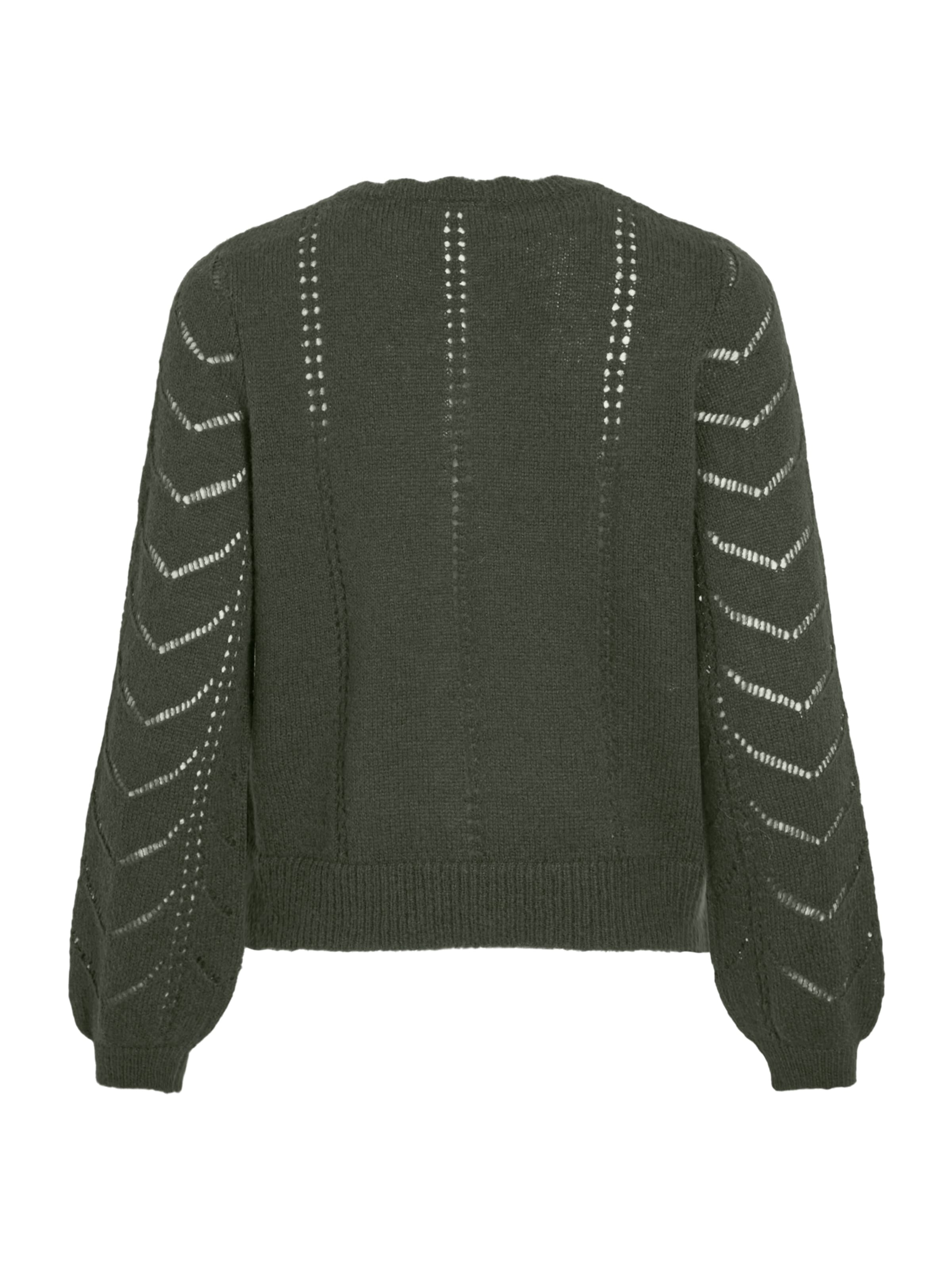 VILA Gebreid vest 'VITULI' in Groen