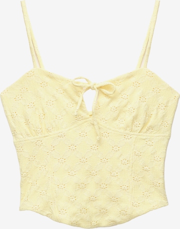 Pull&Bear Toppi värissä keltainen: etupuoli