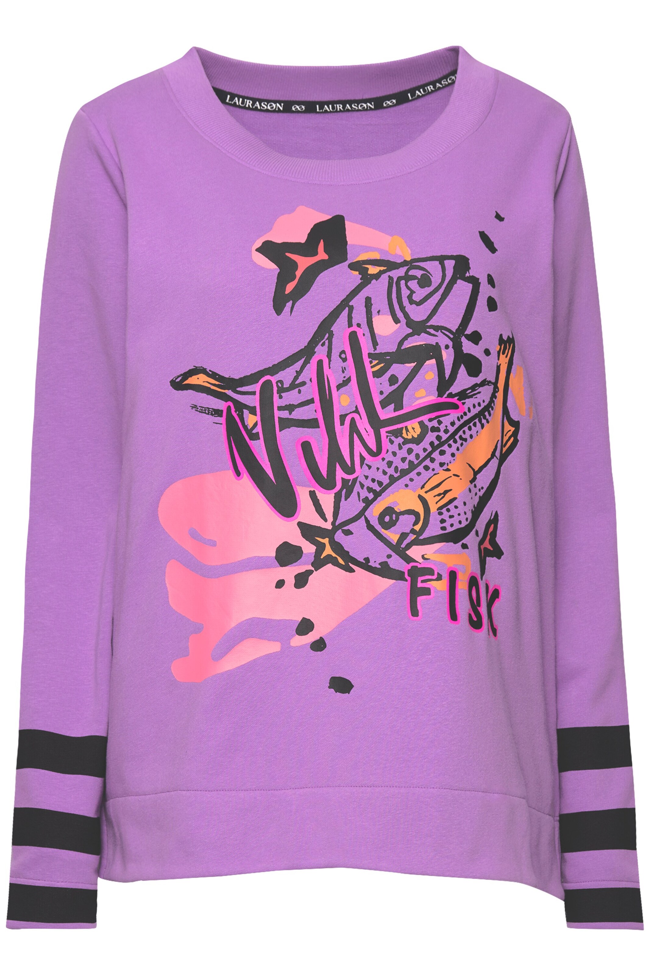 Sweat-shirt LAURASØN en violet : devant